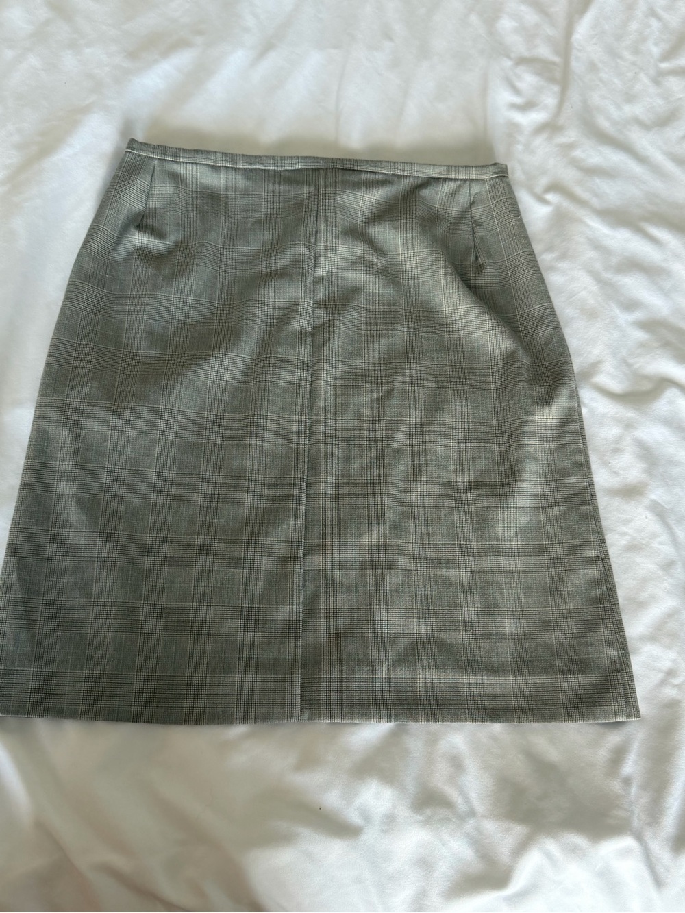 Classic Gray Glen Plaid Pencil Skirt